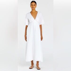 DISSH RHODES WHITE LINEN DRESS Size 6 New with tags
